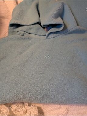 adidas Light Blue Women's Hoodie And Sweat Pants Set